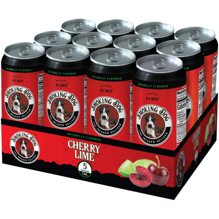 Smoking Dog Thc Seltzer 5mg - 12 Cans / Cherry Lime
