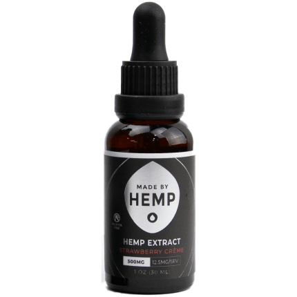Hemp Extract 1oz (500mg) Strawberry Creme